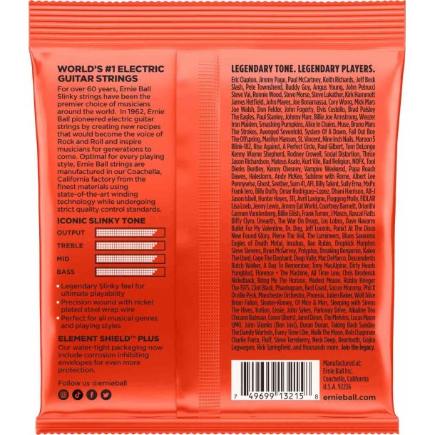 Ernie Ball 3215 3-pack Skinny Top Heavy Bottom